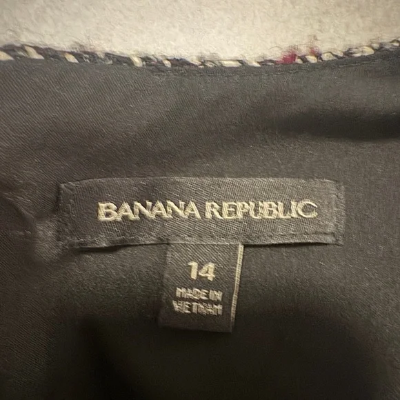 Banana Republic Black and White Tweed Midi Dress - Picture 3 of 7